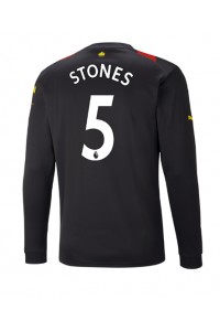Fotbalové Dres Manchester City John Stones #5 Venkovní Oblečení 2022-23 Dlouhý Rukáv